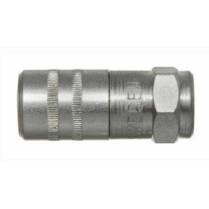 Grease nozzle with non return valve G1/8” (f) Ø15 mm 4 jaws 