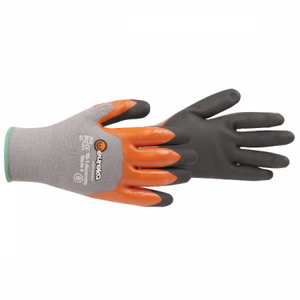 Gloves, two nitrile coating, 10/XL