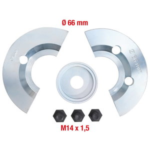 Puolikkaiden täydennyssarja 6-os, sopii Ų 66 mm:lle Applicat