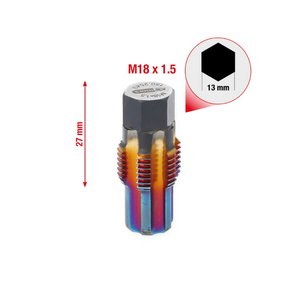 Tap with guide bolt for oxygen sensors, M18x1.5