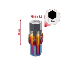 Tap with guide bolt for oxygen sensors, M18x1.5 