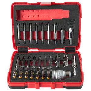 Spec. varžtų išsukimo komplektas 1/4 "+ 10 mm, 34 vnt., KS Tools