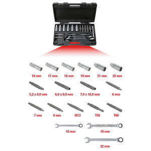 Shock absorber basic tool set 18-pcs, KS Tools