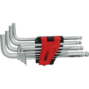Ball ended hexagon key wrench set, long, 10 pcs 