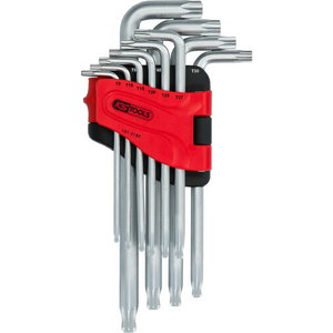 Ball head Torx angled socket wrench set, long, 10 pcs