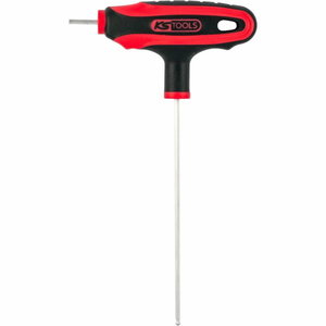 Raktas T- formos šešiakampis HEX 12 mm, su rutuline galvute, KS Tools