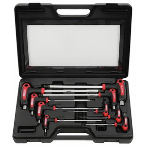 T-handle ball ended hexagon key wrench set 2-12mm 9pcs, KS Tools