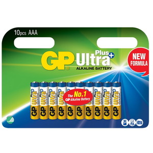 Baterijos AAA/LR03, 1,5V, Ultra Plus Alkaline, 10 vnt. 