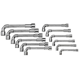 Double ended socket wrench set 12 pcs 8-19 mm, Gedore
