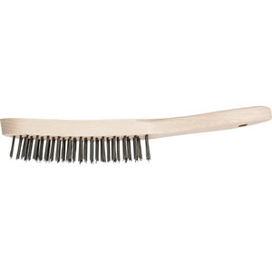 Rankinis vielinis šepetys HBU 50 Steel 5 row with wood handle 290mm 0,35mm, Pferd