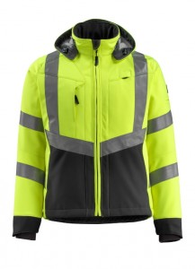 Hi-vis softshell jaka Blackpool, dzeltena/melna, L, Mascot