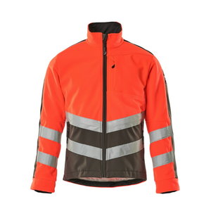 Fleece jacket Sheffield, CL2, red/dark anthracite M