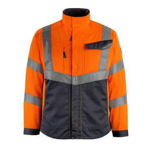 Hi-vis jaka Oxford, oranža/tumši zila, 2XL, Mascot