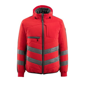 Hi-vis ziemas jaka Dartford, sarkana/pelēka, Mascot