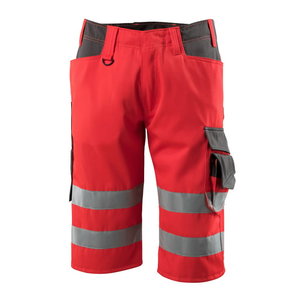 Hi-vis darba šorti Luton, sarkani/tumši pelēki, 82C56