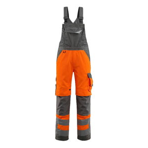 Hi-vis puskombinezons Newcastle, oranžs/tumši pelēks, MASCOT