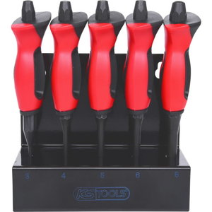 Punch set with hand protection grip,5 pcs, KS Tools