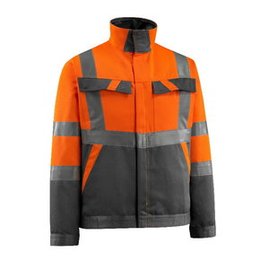 Hi-vis jaka Forster, oranža/tumši pelēka, 2XL, Mascot
