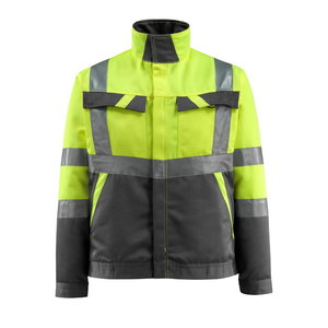 Hi-vis jaka Forster, dzeltena/tumši pelēka, 2XL, Mascot