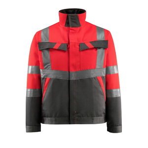 Hi-vis jaka Forster, sarkana/tumši pelēka, 2XL, Mascot