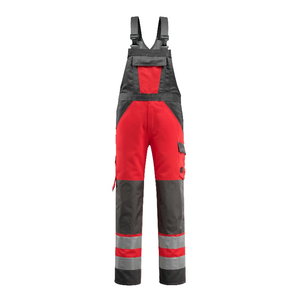 Hi.vis. puskombinezons Gosford Hi-Vis, sarkans/tumši pelēks 82C48, Mascot
