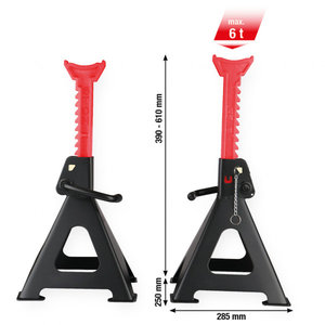 Product image of: performance Steel axle stands with quick adjustment 6000 KG 2 pcs, KS Tools