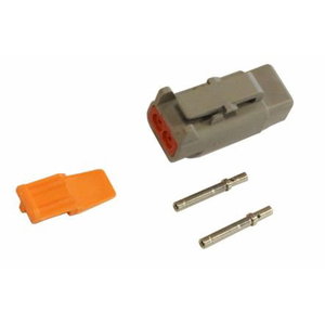 Pistik Deutsch 2-pin DTM (0.5 mm2)