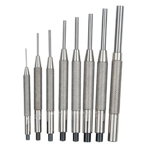 Pad punch set, 8pcs with guide sleeve, KS Tools