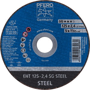 Диск EHT 125-2,4 A30 S SG, PFERD