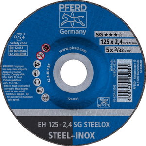 Disks EH  125-2,4 A46 R SG-INOX, Pferd