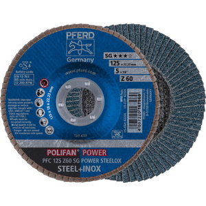 Лепестковый круг SG POWER STEELOX 125mm Z60 PFC, PFERD