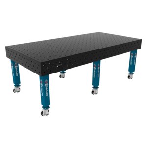 Welding table Pro 2400x1200mm (wheels), 4200kg, holes d=16mm