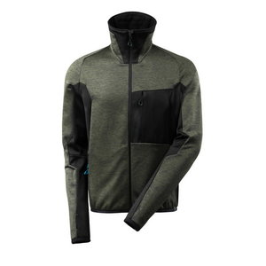 Darba jaka Advanced 17103, flīsa, tumši zaļa/melna, L, Mascot