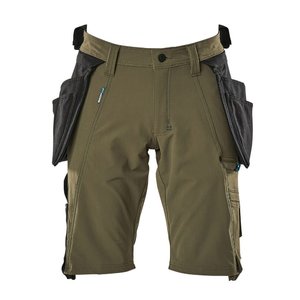 Trousers with holsterpockets 17149 Advanced, moss green C50, Mascot