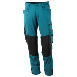Trousers with kneepad pockets, Advanced, d.petroleum/navy, Mascot