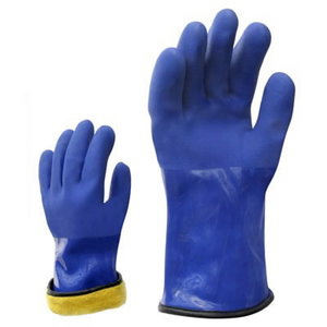 Gloves, PVC rubber with warm acrylic lining, KTR