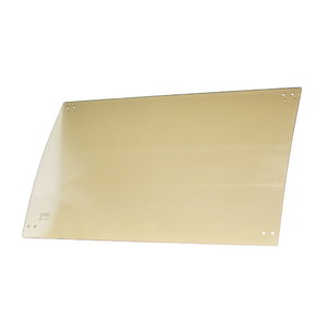 Glass, front, lower CAT wheeled excavator
