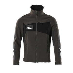 Work jacket ACCELERATE stretch, dark anthracite/black 2XL, Mascot