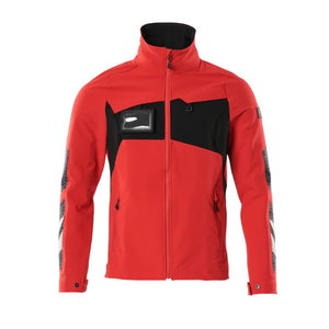 Work jacket ACCELERATE stretch, traffic red/black 2XL, Mascot