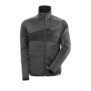 Fleece Jumper with zipper Accelerate, dark Anthracite/black, Mascot