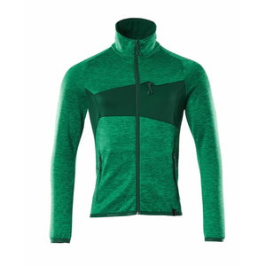 Fleece Jumper with zipper Accelerate, light green/green 2XL, Mascot