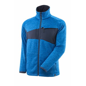Knitted jumper with zipper Accelerate, azur blue 2XL, Mascot