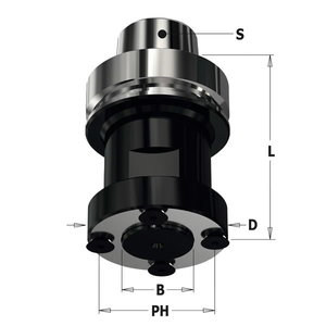 Diskinio pjūklo laikiklis HSK-63F F=30x2.2mm D2=59mm 