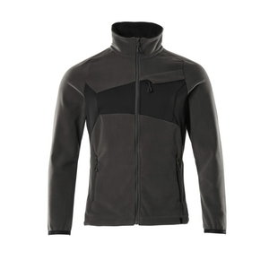 Fleece jacket with zipper Accelerate, dark anthracite/black 2XL, Mascot
