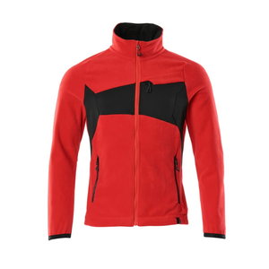 Fleece jacket with zipper Accelerate, red/black 2XL, Mascot