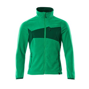 Fleece jacket with zipper Accelerate, green 4XL