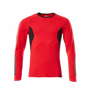T-krekls Accelerate, long sleeved, traffic red/black M, Mascot