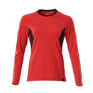 T-Shirt Accel 18391, woman, long sleeved, red/black, Mascot