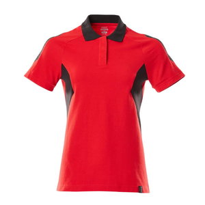 Polo Shirt Accelerate, Ladies fit, traffic red/black 2XL, Mascot