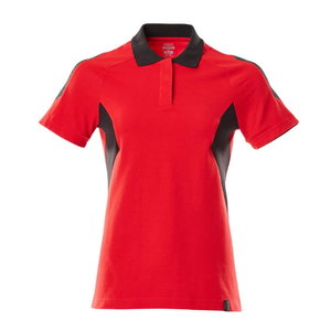 Polo Shirt Accelerate, Ladies fit, traffic red/black, Mascot